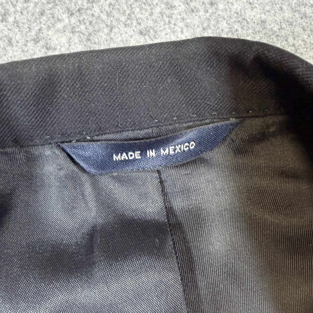 Brooks Brothers Blazer Mens 44L Navy Wool Two Button Gold Buttons Sport Coat - Picture 3 of 14
